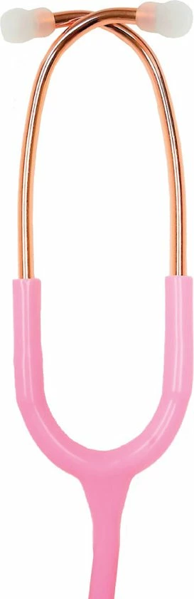 Hospitrix Stethoscoop Professional Line Pink Gold Edition Roze + Premium Opberghoes - Dubbelzijdig - Medisch - Roestvrij Stalen 5 Hospitrix Stethoscoop Professional Line Pink Gold Edition Roze + Premium Opberghoes - Dubbelzijdig - Medisch - Roestvrij Stalen - Afbeelding 3