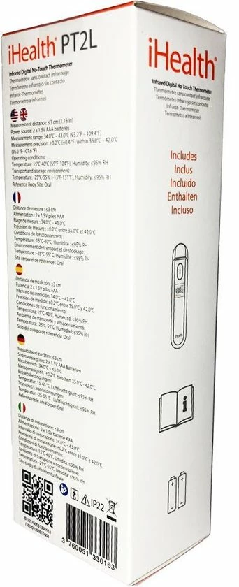 IHealth PT2L Infrarood Thermometer 14 IHealth PT2L Infrarood Thermometer - Afbeelding 12