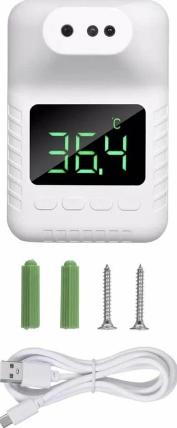 Infrarood afstand Thermometer met koortsalarm op statief of wandmontage K3X Infrarood Afstand Thermometer Met Koortsalarm Op Statief Of Wandmontage -Silvergear Shop 347x840 1