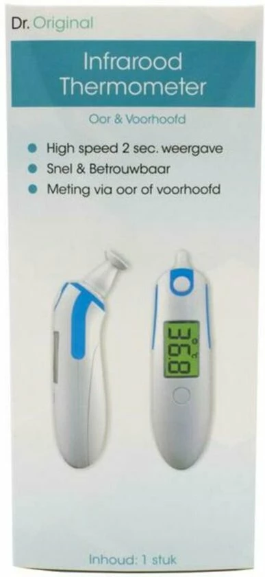 Dr. Original Dr Original Thermometer Infrarood - 1st 3 Dr. Original Dr Original Thermometer Infrarood - 1st