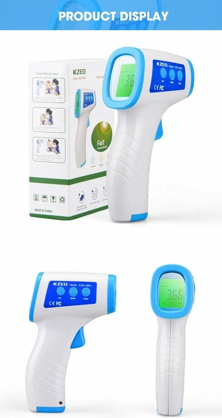 Shopping Moments Products Thermometer Voorhoofd - Temperatuurmeter - Koortsthermometer Voor Volwassenen En Baby's - Digitale Infrarood Thermometer - Met LCD Scherm | Contactloos Lichaamstemperatuur Meten 7 Shopping Moments Products Thermometer Voorhoofd - Temperatuurmeter - Koortsthermometer Voor Volwassenen En Baby's - Digitale Infrarood Thermometer - Met LCD Scherm | Contactloos Lichaamstemperatuur Meten - Afbeelding 5