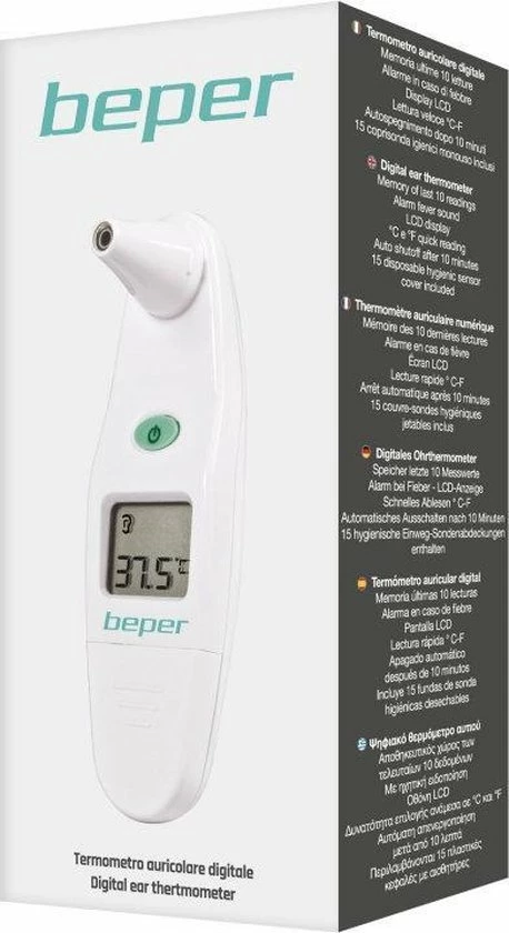 Digitale oor thermometer, wit - Beper Digitale Oor Thermometer, Wit - Beper -Silvergear Shop 458x840 1