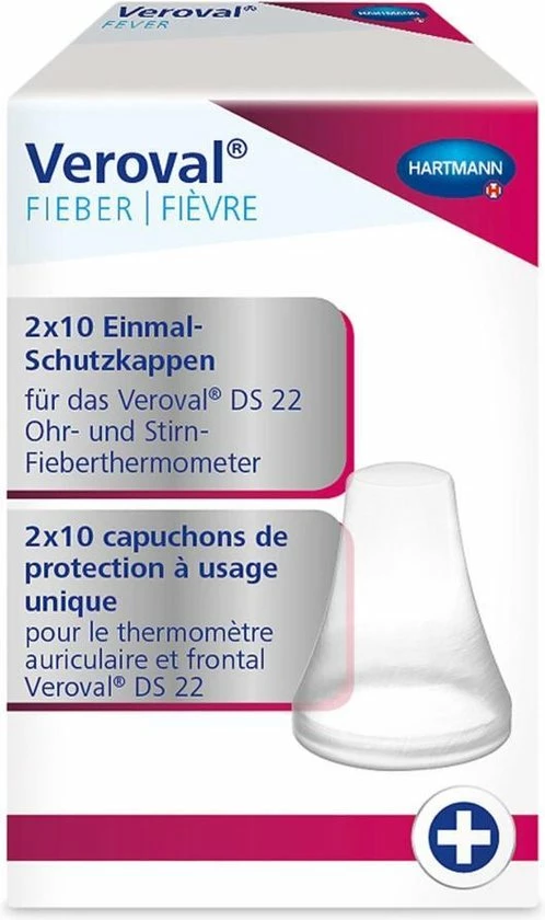 Veroval® Beschermkapjes Voor DS 22 2in1 Infrarood Koortsthermometer 3 Veroval® Beschermkapjes Voor DS 22 2in1 Infrarood Koortsthermometer
