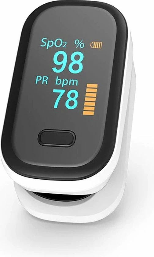 SaturatiePlus Zuurstofmeter Vinger - Pulseoximeter - OLED Display - Hartslagmeter - Saturatiemeter - Oximeter - Wit 3 SaturatiePlus Zuurstofmeter Vinger - Pulseoximeter - OLED Display - Hartslagmeter - Saturatiemeter - Oximeter - Wit