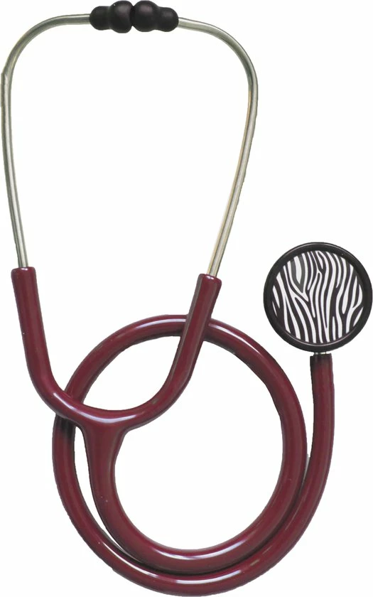 Merkloos Stethoscoop Medisch Classic - Bordeaux Rood - Zebra Membraan - Dual - Professionele Kwaliteit Voor Medisch Specialist 3 Merkloos Stethoscoop Medisch Classic - Bordeaux Rood - Zebra Membraan - Dual - Professionele Kwaliteit Voor Medisch Specialist