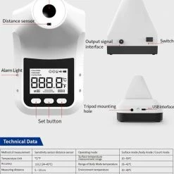 Defiance?? Infrarood Thermometer Automatische COVID-19 / Muur Thermometer Koorts Bedrijven / Volwassenen Kinderen En Objecten Voorhoofd Koorts Thermometer LCD Display Thermometer Lichaam Infrared Thermometer Voorhoofd Contactloze Thermometer -Silvergear Shop 548x840 2