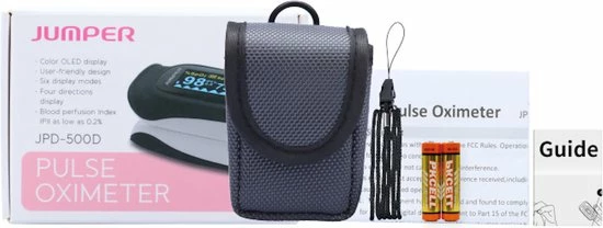 Jumper Medical Pulsoximeter HD OLED Met Opberghoes Koord En Batterijen - Zuurstofmeter - Saturatiemeter - Hartslagmeter Vinger 6 Jumper Medical Pulsoximeter HD OLED Met Opberghoes Koord En Batterijen - Zuurstofmeter - Saturatiemeter - Hartslagmeter Vinger - Afbeelding 4