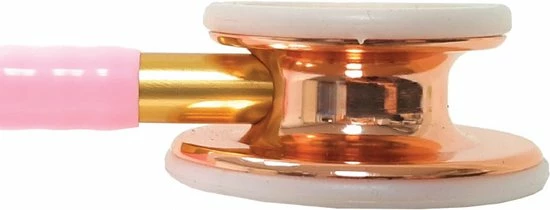 Hospitrix Stethoscoop Professional Line Pink Gold Edition Roze + Premium Opberghoes - Dubbelzijdig - Medisch - Roestvrij Stalen 7 Hospitrix Stethoscoop Professional Line Pink Gold Edition Roze + Premium Opberghoes - Dubbelzijdig - Medisch - Roestvrij Stalen - Afbeelding 5