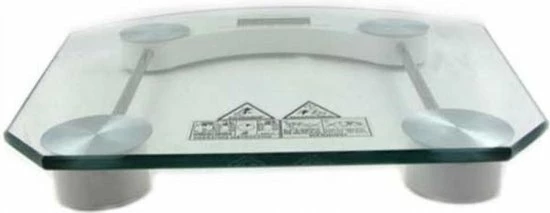 VERK GROUP - Elektronische weegschaal - Max. 180 kg - Glas VERK GROUP - Elektronische Weegschaal - Max. 180 Kg - Glas -Silvergear Shop