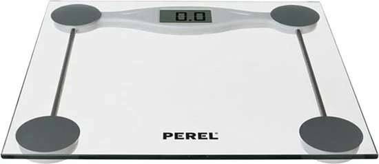 Perel Personenweegschaal Digitaal 180 Kg Transparant 9 Perel Personenweegschaal Digitaal 180 Kg Transparant - Afbeelding 7