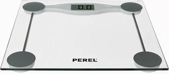 Perel Personenweegschaal Digitaal 180 Kg Transparant 7 Perel Personenweegschaal Digitaal 180 Kg Transparant - Afbeelding 5
