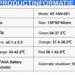 Cofoe Lichaamsthermometer - Lichaamsthermometer Volwassenen, Kinderen En Baby's - Thermometer Voorhoofd - Koortsthermometer - Infrarood Thermometer - Contactloos - 3 Kleuren LCD Display - Digitaal Thermometers - Koorts Meten ? Wit -Silvergear Shop 550x278 1