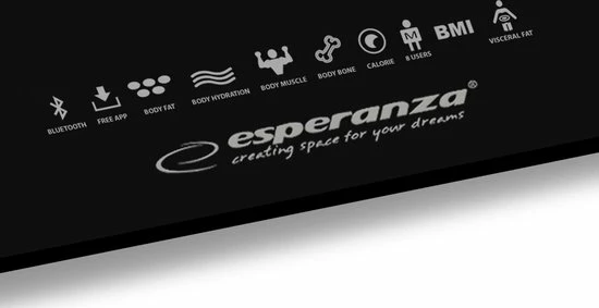 Esperanza Weegschaal B.Fit | Bluetooth | 8-in-1 4 Esperanza Weegschaal B.Fit | Bluetooth | 8-in-1 - Afbeelding 2