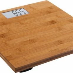 LIVOO DOM306 - Elektronische Weegschaal Van Bamboe - Weegschaal - Weegschaal Personen - Bamboe WeeschaalGewicht Van 6 Kg Tot 180 Kg - Precisie 100 G