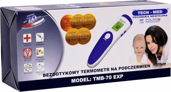Tech-Med - Infrarode Thermometer Digitale Niet-Contact Meting Van De Temperatuur Van Het Voorhoofdlichaam 4 Tech-Med - Infrarode Thermometer Digitale Niet-Contact Meting Van De Temperatuur Van Het Voorhoofdlichaam - Afbeelding 2