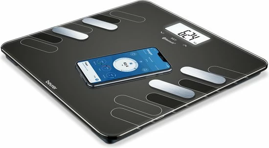 Beurer BF600 - Personenweegschaal Lichaamsanalyse - Bluetooth - 180kg - Zwart 6 Beurer BF600 - Personenweegschaal Lichaamsanalyse - Bluetooth - 180kg - Zwart - Afbeelding 4