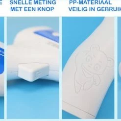 Cofoe Lichaamsthermometer - Lichaamsthermometer Volwassenen, Kinderen En Baby's - Thermometer Voorhoofd - Koortsthermometer - Infrarood Thermometer - Contactloos - 3 Kleuren LCD Display - Digitaal Thermometers - Koorts Meten ? Wit -Silvergear Shop 550x303 3