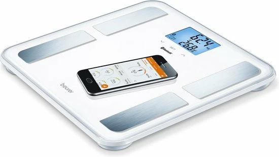 Beurer BF850 - Personenweegschaal Lichaamsanalyse - Bluetooth - 180kg - Wit 11 Beurer BF850 - Personenweegschaal Lichaamsanalyse - Bluetooth - 180kg - Wit - Afbeelding 9