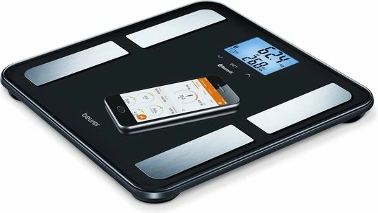Beurer BF850 - Personenweegschaal Lichaamsanalyse - Bluetooth - 180kg - Zwart 11 Beurer BF850 - Personenweegschaal Lichaamsanalyse - Bluetooth - 180kg - Zwart - Afbeelding 9