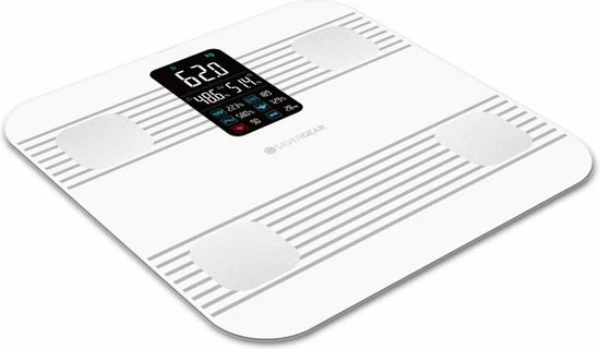 Silvergear Premium Slimme Weegschaal Met Hartslagmeter – 17x Lichaamsanalyse Metingen - Gratis App - Wit 12 Silvergear Premium Slimme Weegschaal Met Hartslagmeter – 17x Lichaamsanalyse Metingen - Gratis App - Wit - Afbeelding 11