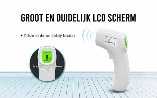 Setho Professionele Infrarood Thermometer Met Hoge Nauwkeurigheid ? Temperatuur Meter - Medisch ? Koorts - Voorhoofd/Lichaam/Oor ? Baby/Kinderen/Volwassenen ? Contactloos ? Digitaal ? Laser 12 Setho Professionele Infrarood Thermometer Met Hoge Nauwkeurigheid ? Temperatuur Meter - Medisch ? Koorts - Voorhoofd/Lichaam/Oor ? Baby/Kinderen/Volwassenen ? Contactloos ? Digitaal ? Laser - Afbeelding 10