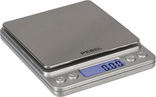 Perel Precisieweegschaal Digitaal 12,7 X 10,6 Cm Abs/rvs Zilver 4 Perel Precisieweegschaal Digitaal 12,7 X 10,6 Cm Abs/rvs Zilver - Afbeelding 2