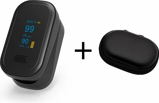 Healtage? Medische Saturatiemeter - Zuurstofmeter - Hartslagmeter - Officieel Getest - Incl. Reistasje - LED Scherm 3 Healtage? Medische Saturatiemeter - Zuurstofmeter - Hartslagmeter - Officieel Getest - Incl. Reistasje - LED Scherm