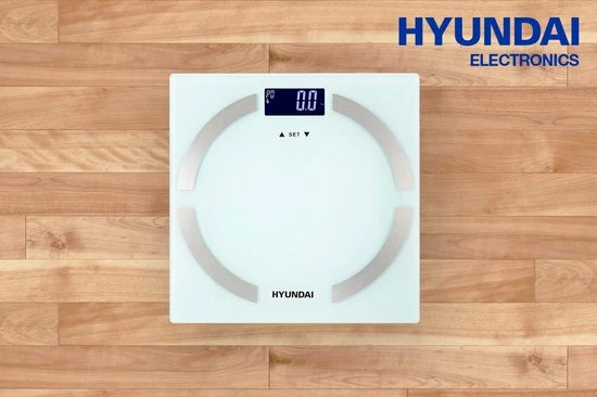 Hyundai ? Personenweegschaal - Lichaamsanalyse ? Basic - Wit Hyundai ? Personenweegschaal - Lichaamsanalyse ? Basic - Wit -Silvergear Shop 550x366 15