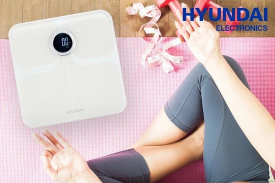 Hyundai Electronics Hyundai ? Personenweegschaal - Lichaamsanalyse ? Premium Met Bluetooth - Zwart 4 Hyundai Electronics Hyundai ? Personenweegschaal - Lichaamsanalyse ? Premium Met Bluetooth - Zwart - Afbeelding 2