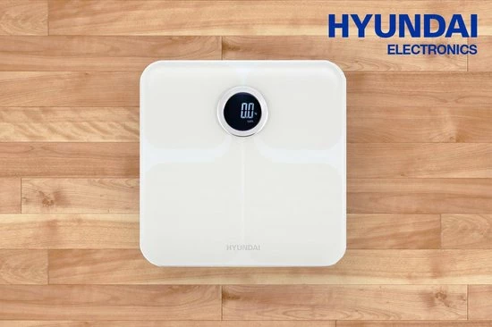 Hyundai Electronics Hyundai ? Personenweegschaal - Lichaamsanalyse ? Premium Met Bluetooth - Zwart 5 Hyundai Electronics Hyundai ? Personenweegschaal - Lichaamsanalyse ? Premium Met Bluetooth - Zwart - Afbeelding 3