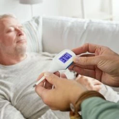 Fysic FT-08 - Thermometer Met Groot Verlicht Display - Koortsalarm - Wit -Silvergear Shop 550x366 48