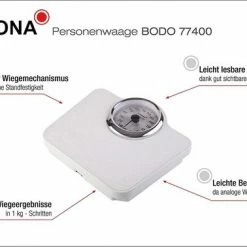 Korona 77400 Bodo - Retro Analoge Weegschaal - Wit -Silvergear Shop 550x378 1