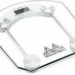 ZD Trading DIGITALE WEEG SCHAAL GLAZEN BADKAMER TOT 180KG