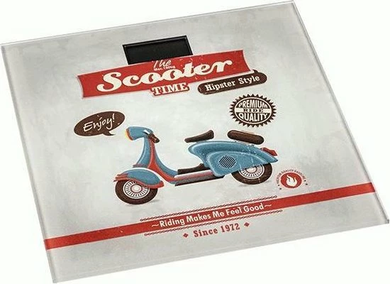 Wenko 21594100, Badwaage Vintage Scooter, LCD-Display 4 Wenko 21594100, Badwaage Vintage Scooter, LCD-Display - Afbeelding 2