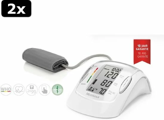 2x Medisana MTP Pro Bovenarmbloeddrukmeter 10 2x Medisana MTP Pro Bovenarmbloeddrukmeter - Afbeelding 8