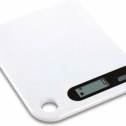 Cosy&Trendy Keukenweegschaal Electr. Wit 5kg-1g1x3v Lithium Incl 20x16x1.3cm