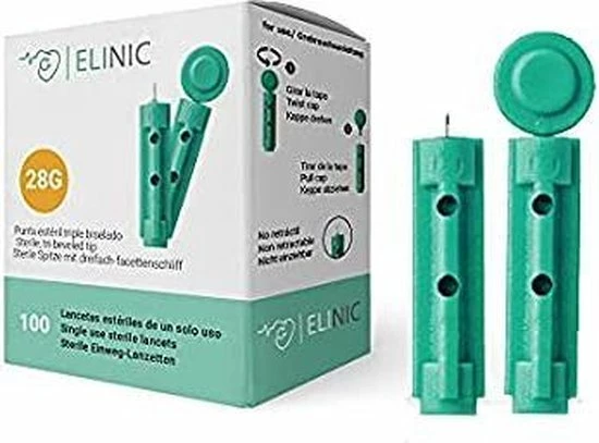 LANCETTEN 28G X 100 STUKS Elinic LANCETTEN 28G X 100 STUKS -Silvergear Shop 550x407 4