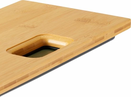 Relaxdays Personenweegschaal Digitaal - Tot 180 Kg - Smalle Bamboe Weegschaal - 100 Gram 9 Relaxdays Personenweegschaal Digitaal - Tot 180 Kg - Smalle Bamboe Weegschaal - 100 Gram - Afbeelding 7