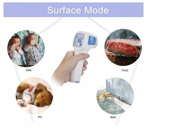 Hurconn Contactloze Infrarood Temperatuur Meter| Thermometer| Koortsmeter | Non Contact Voorhoofd Meter| Temperatuurmeter Voor Koorts Met LCD Display | Voor Kinderen | Volwassenen| Digitaal | Digitale IR Thermometers 5 Hurconn Contactloze Infrarood Temperatuur Meter| Thermometer| Koortsmeter | Non Contact Voorhoofd Meter| Temperatuurmeter Voor Koorts Met LCD Display | Voor Kinderen | Volwassenen| Digitaal | Digitale IR Thermometers - Afbeelding 3