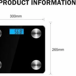 Petasos Bluetooth Personenweegschaal Met Volledige Lichaamsanalyse_Slimme Weegschaal_Personen Weegschaal_Smart Scale_Type B_Zwart -Silvergear Shop 550x412 15