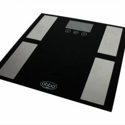 OBBOmed - Lichaamsweegschaal - Van Gehard Glas - Met Calorie?n En Vetindicatie - MM 2700
