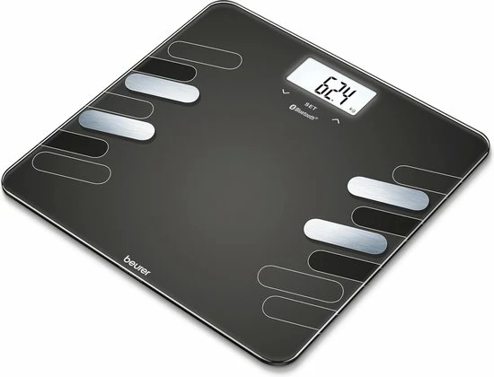 Beurer BF600 - Personenweegschaal Lichaamsanalyse - Bluetooth - 180kg - Zwart 12 Beurer BF600 - Personenweegschaal Lichaamsanalyse - Bluetooth - 180kg - Zwart - Afbeelding 10
