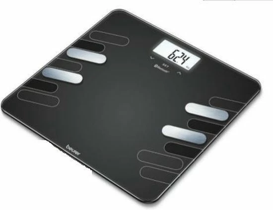 Beurer BF600 - Personenweegschaal Lichaamsanalyse - Bluetooth - 180kg - Zwart 4 Beurer BF600 - Personenweegschaal Lichaamsanalyse - Bluetooth - 180kg - Zwart - Afbeelding 2