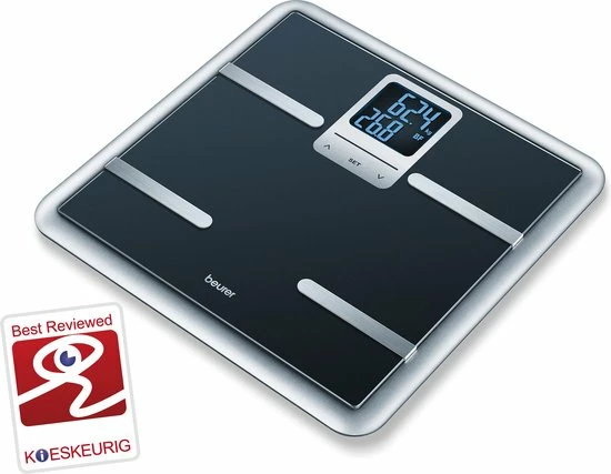 Beurer BG40 - Personenweegschaal Lichaamsanalyse - 150kg - Zwart 6 Beurer BG40 - Personenweegschaal Lichaamsanalyse - 150kg - Zwart - Afbeelding 4