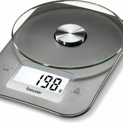 Beurer KS26 - Keukenweegschaal - 5 Kg - Inclusief Batterijen - Zilver