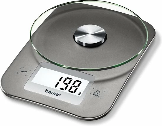 Beurer KS26 - Keukenweegschaal - 5 kg - Inclusief batterijen - Zilver Beurer KS26 - Keukenweegschaal - 5 Kg - Inclusief Batterijen - Zilver -Silvergear Shop 550x428 1
