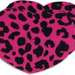 Merkloos Set Van 2 Fixeer Tapes / Pleisters / Stickers - Hart - Leopard - Geschikt Voor FreeStyle Libre 2 Sensor