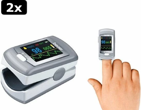 2x Beurer PO80 - Saturatiemeter/Pulseoximeter - Hartslagmeter - USB Data-overdracht 11 2x Beurer PO80 - Saturatiemeter/Pulseoximeter - Hartslagmeter - USB Data-overdracht - Afbeelding 9