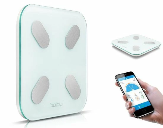 EKEO - Weegschaal met bluetooth en APP-functie - Wit EKEO - Weegschaal Met Bluetooth En APP-functie - Wit -Silvergear Shop 550x432 6