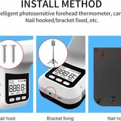 Defiance?? Infrarood Thermometer Automatische COVID-19 / Muur Thermometer Koorts Bedrijven / Volwassenen Kinderen En Objecten Voorhoofd Koorts Thermometer LCD Display Thermometer Lichaam Infrared Thermometer Voorhoofd Contactloze Thermometer -Silvergear Shop 550x433 1
